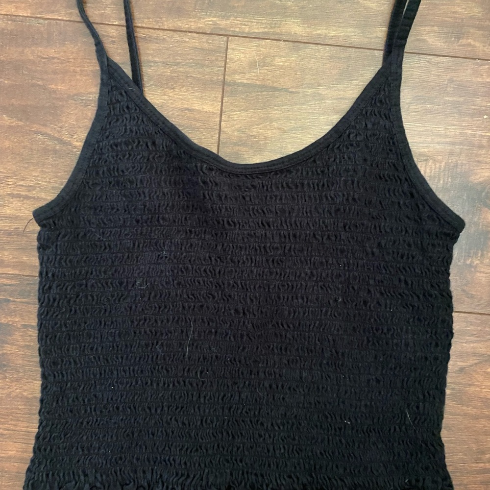 Black Ribbed Tank